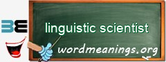 WordMeaning blackboard for linguistic scientist